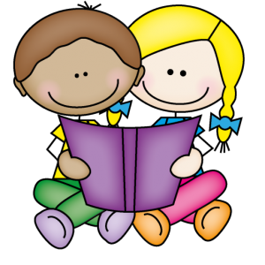 Girl and Boy Reading